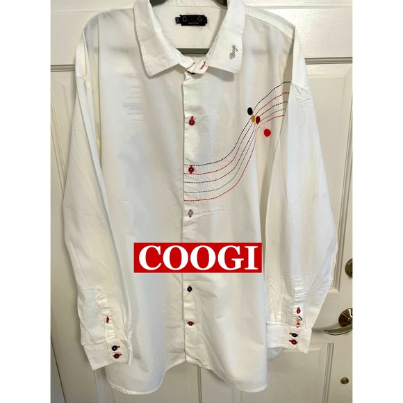 COOGI, Embroidered Button Down Shirt Sz 5XL - Picture 1 of 10